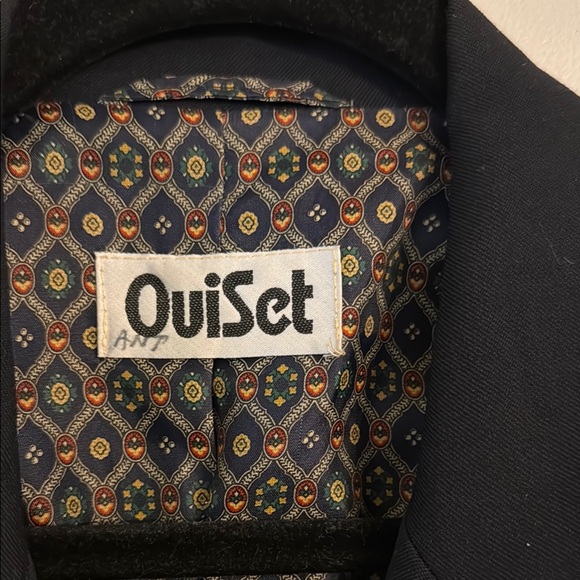 Women's dark navy blue Double-Breasted Jacket - Picture 2 of 11